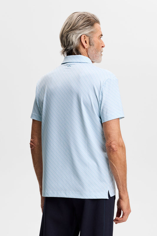 Tod Print Polo / Flight Bridge Forget White S