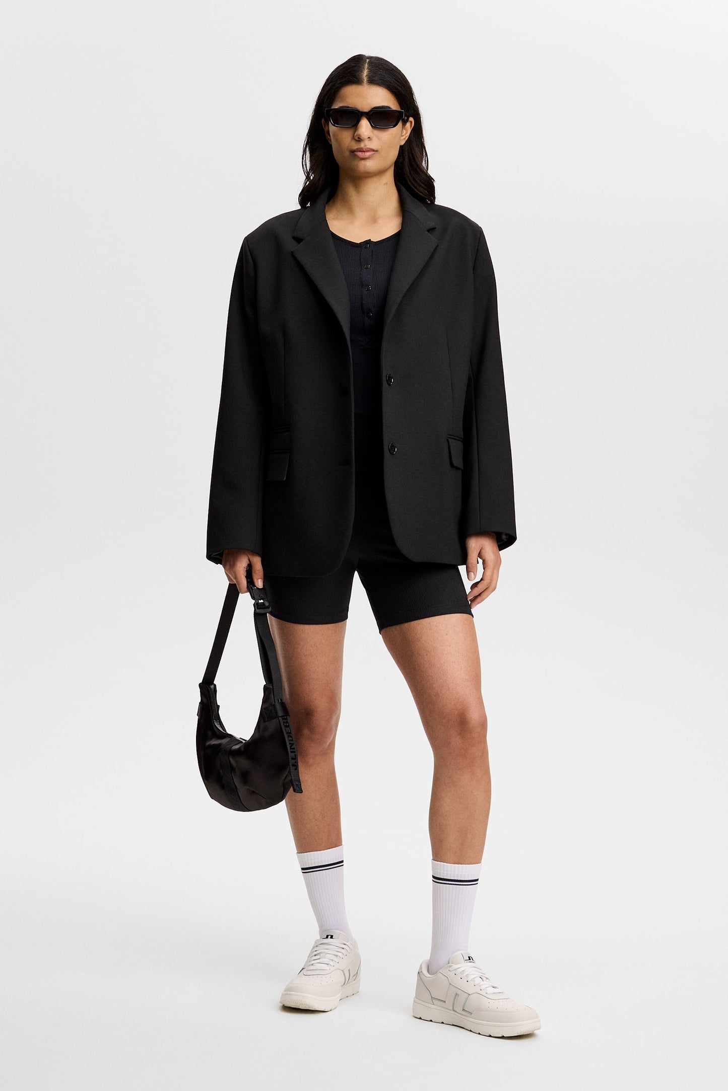 Sanna Rib Henley LS / Black