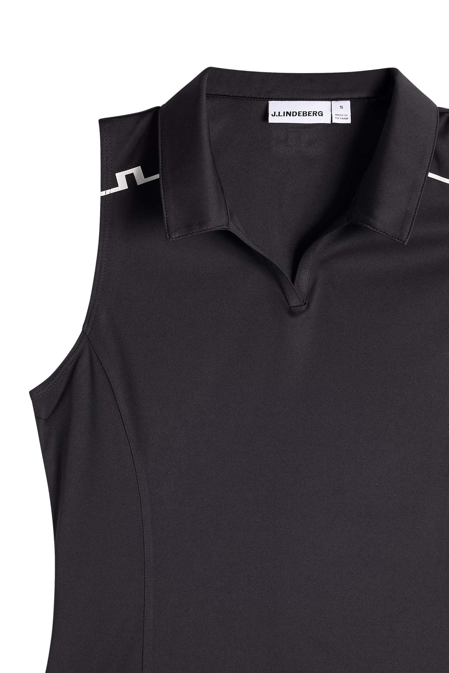 Leah Sleeveless Polo / Black